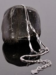 Dvisluoksnė sidabrinė apyrankė