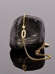 Gold-plated sterling silver bracelet – 14k zircon jewelry