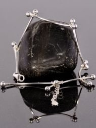 Sterling silver bracelet with bubbles