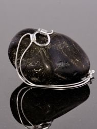 Sidabrinė apyrankė su apskritimo pakabuku