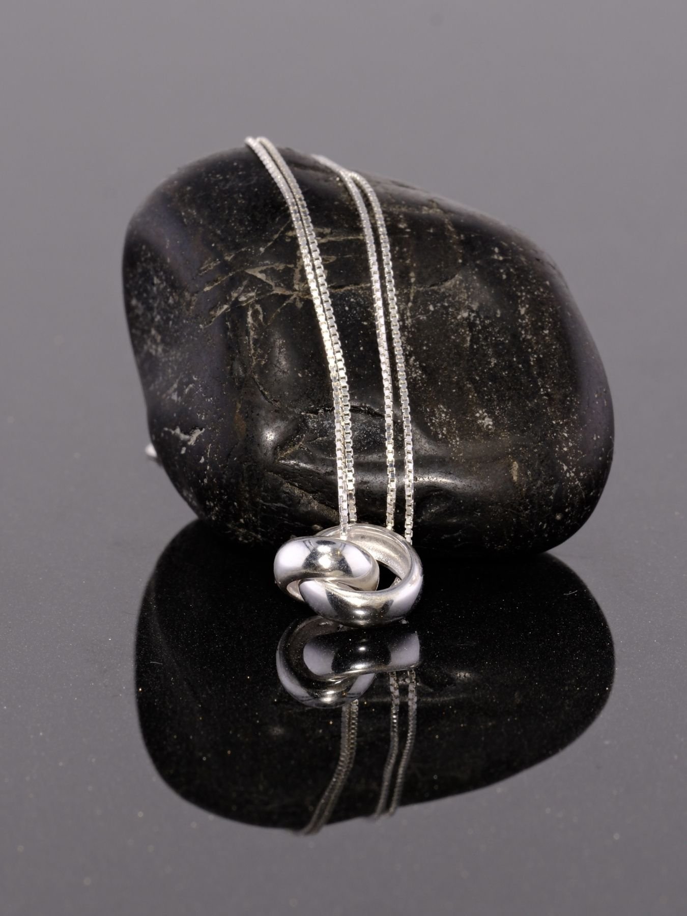 Sterling silver bracelet with pendants