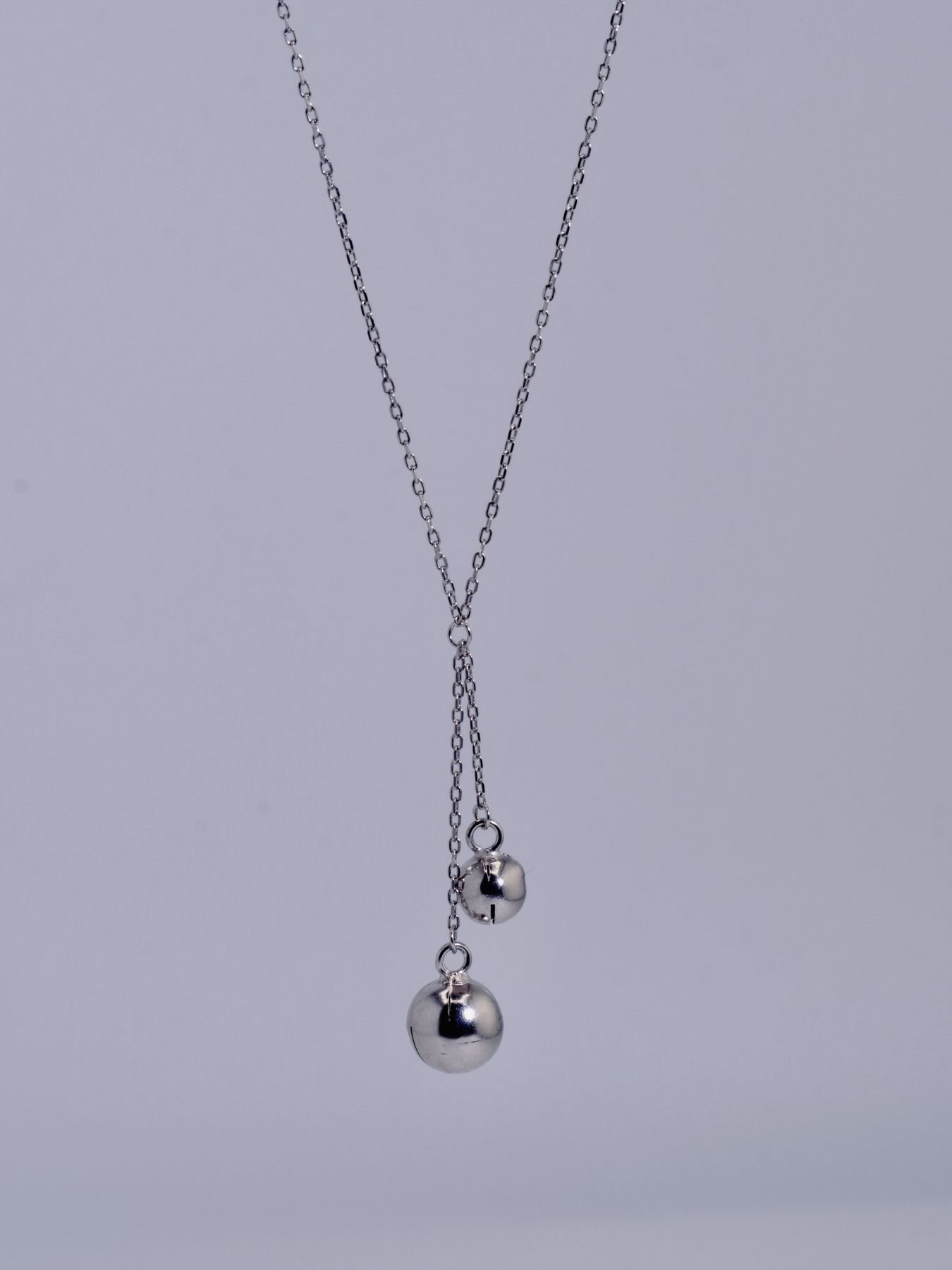 Sterling silver necklace with bubbles