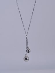 Sterling silver necklace with bubbles