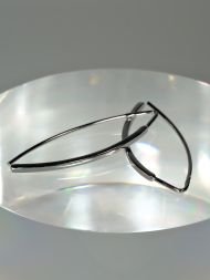 925 sidabro auskarai – kabantys pailgos formos auskarai