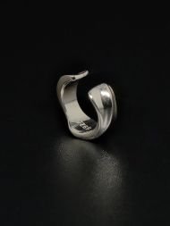 925 sidabro cuff auskaras – bangos formos minimalistinis