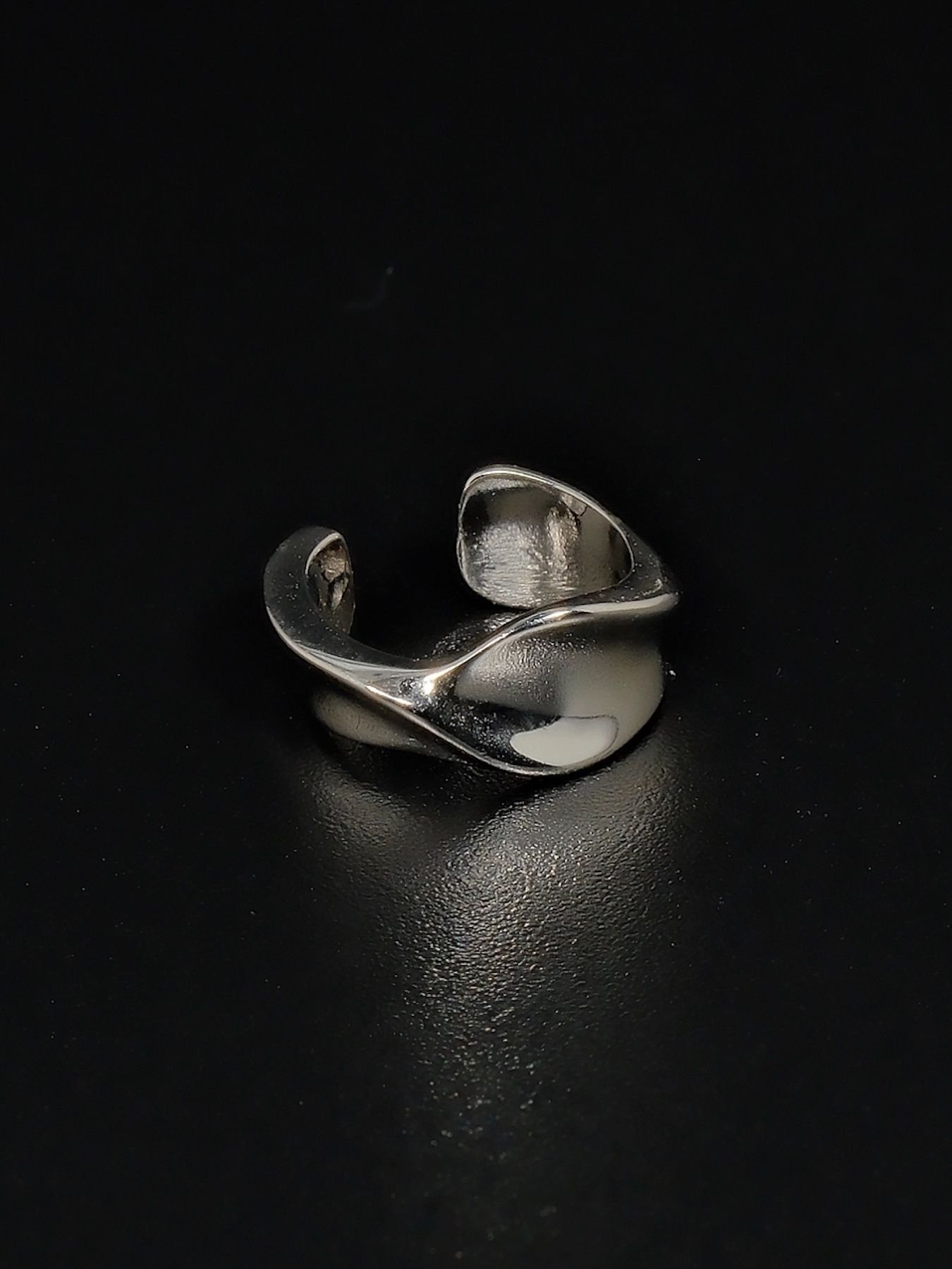 925 sidabro cuff auskaras – bangos formos minimalistinis