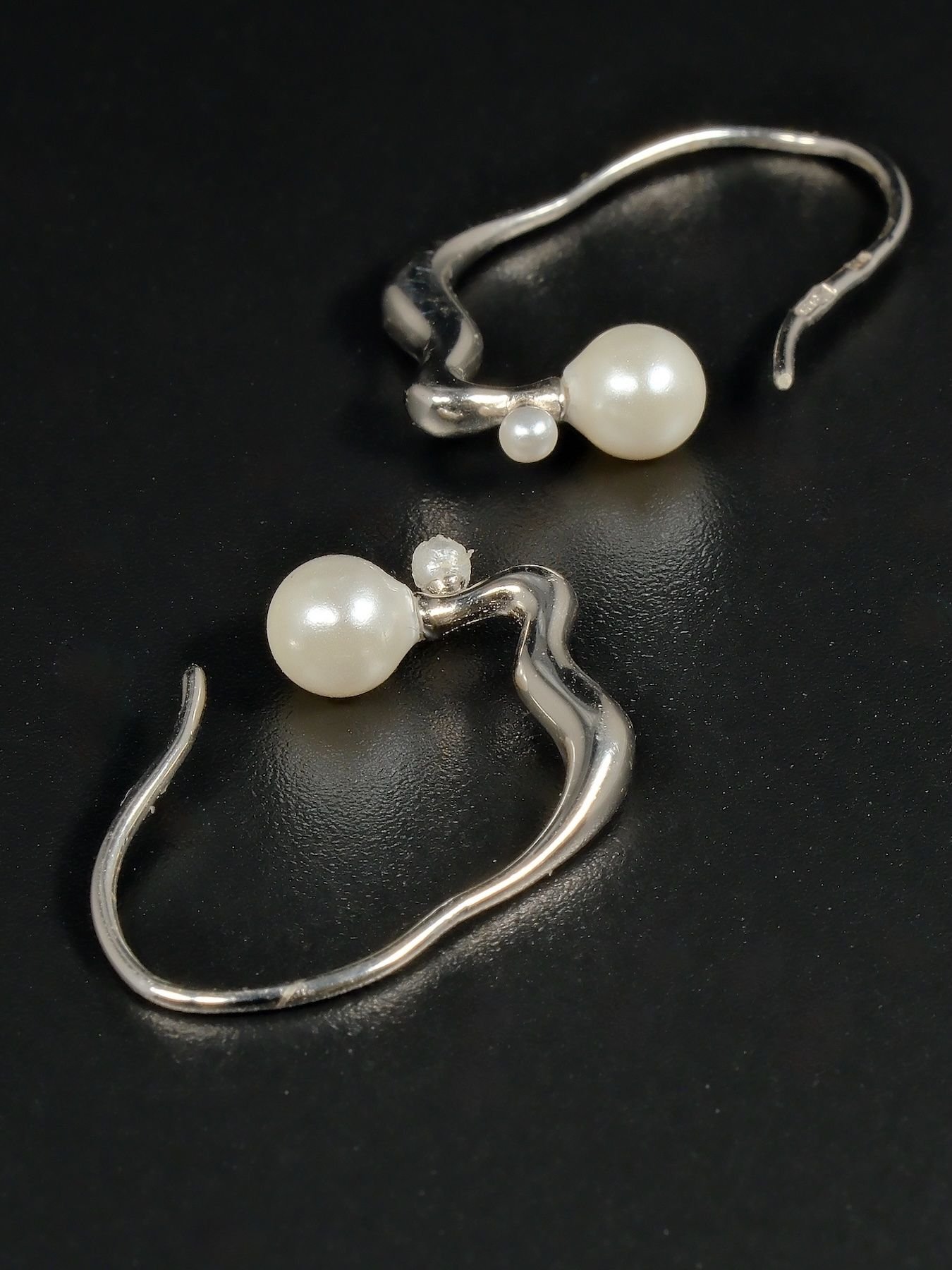 Auskarai Freshwater Pearl