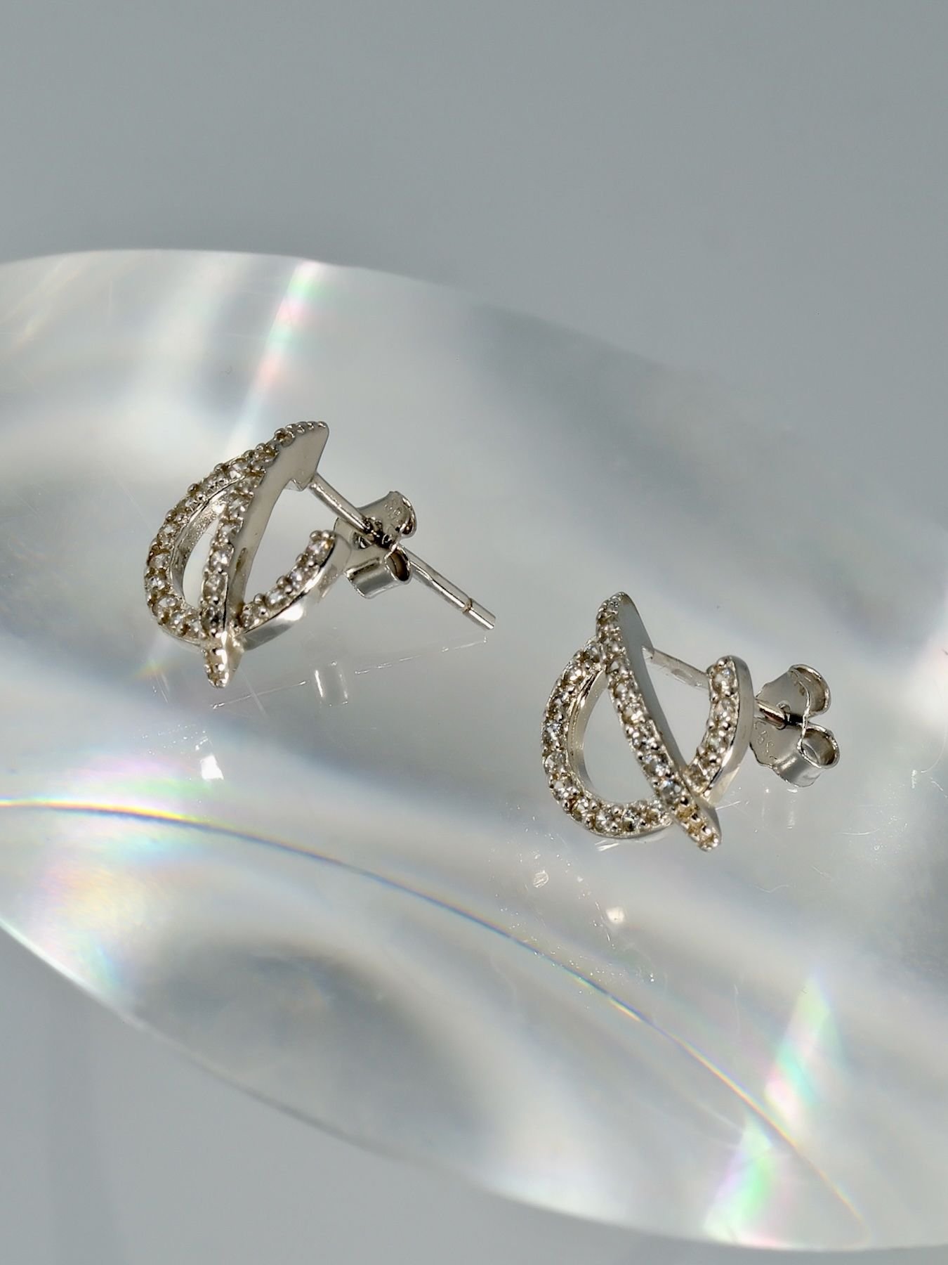 Auskarai Crescent Moon