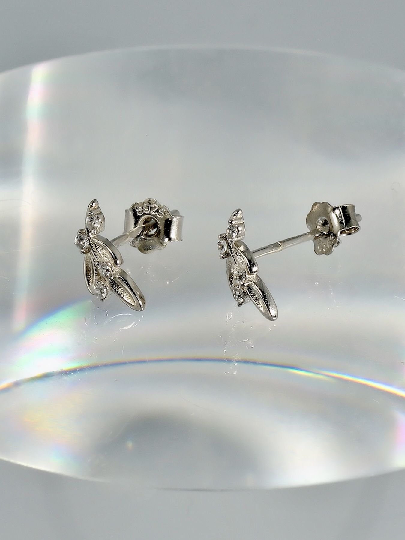 auskarai Mini Branch sidabras 925 – minimalistinis dizainas