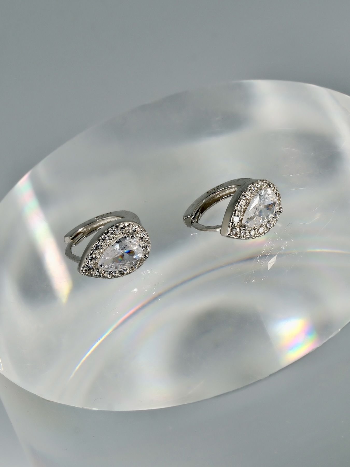 auskarai Silver Shiny Zircon sidabras 925 – su cirkoniais