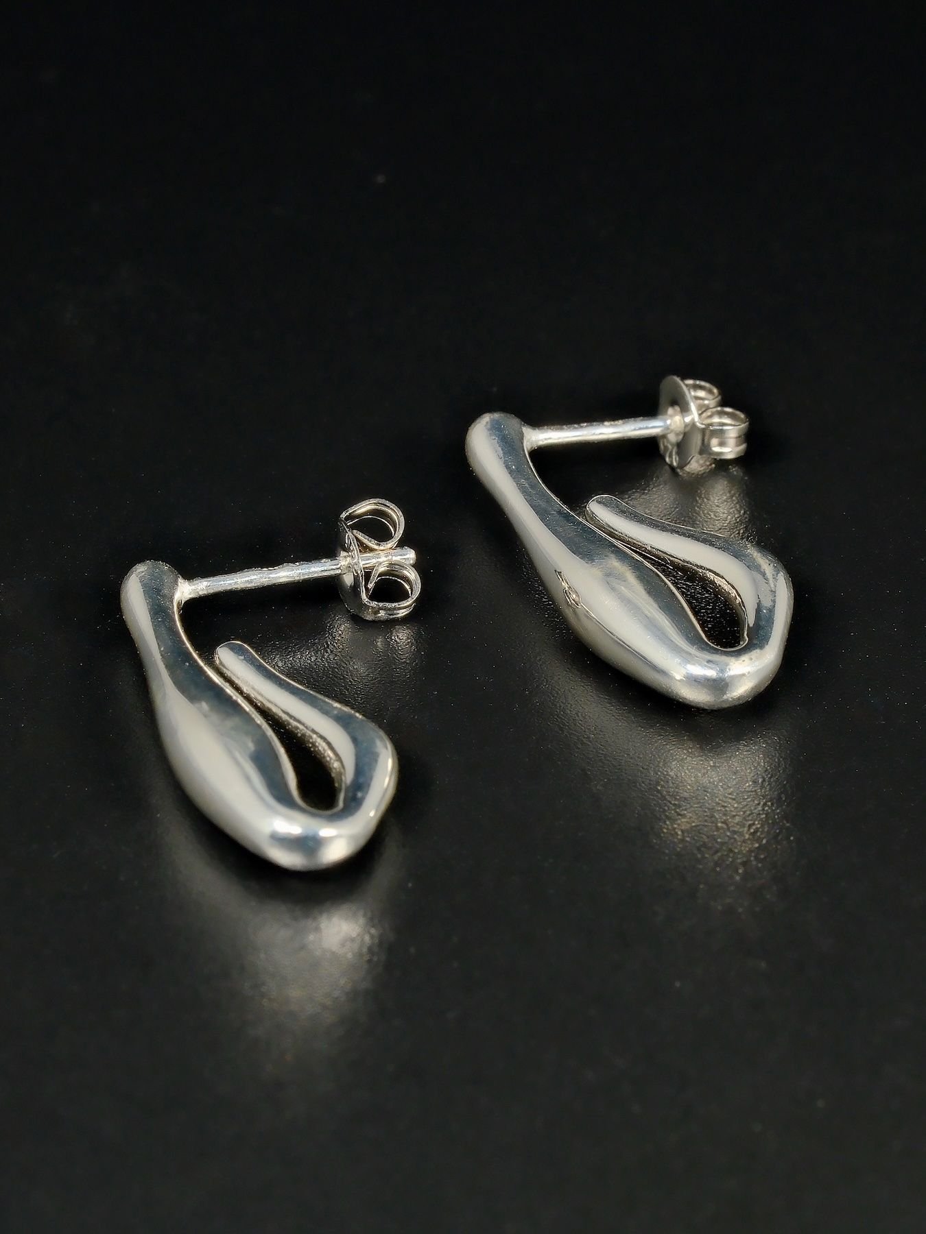 Paula earrings 925 silver – original shape earrings