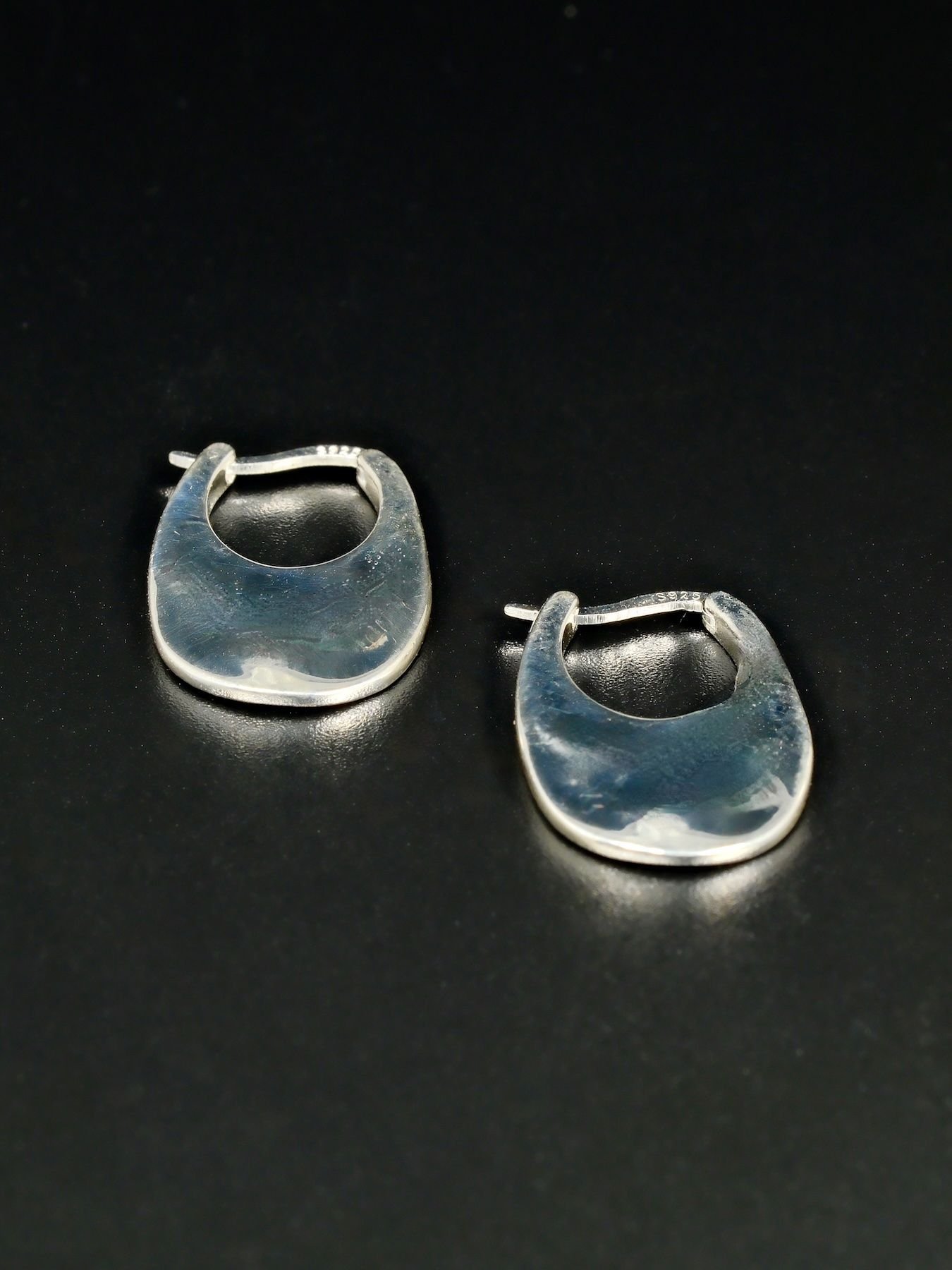 auskarai U Shape sidabras 925