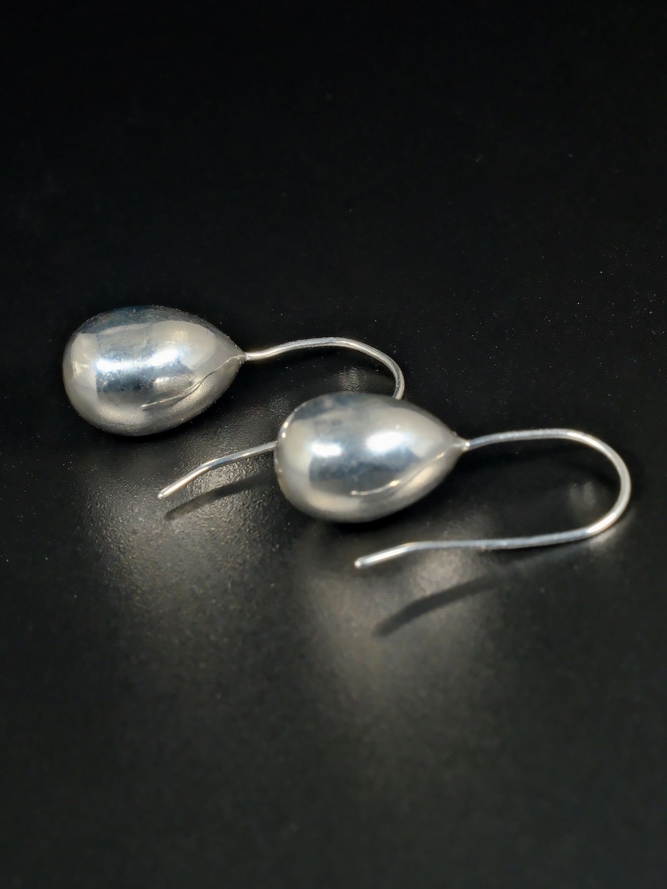 auskarai Oval Tear Drop sidabras 925 – ovalūs lašo formos auskarai