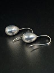 auskarai Oval Tear Drop sidabras 925 – ovalūs lašo formos auskarai