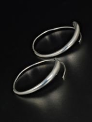 925 sidabro auskarai Glossy – blizgūs auskarai