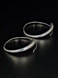 925 sidabro auskarai Glossy – blizgūs auskarai