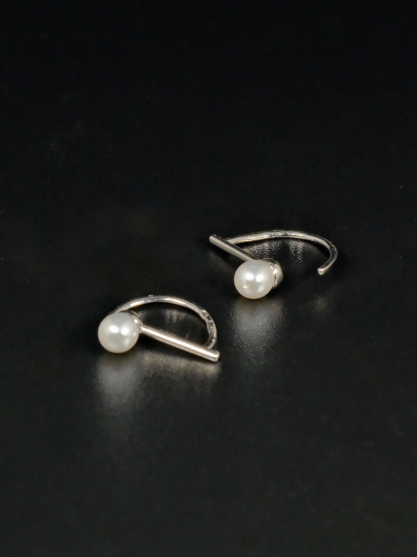 925 silver pearl earrings – elegant earrings