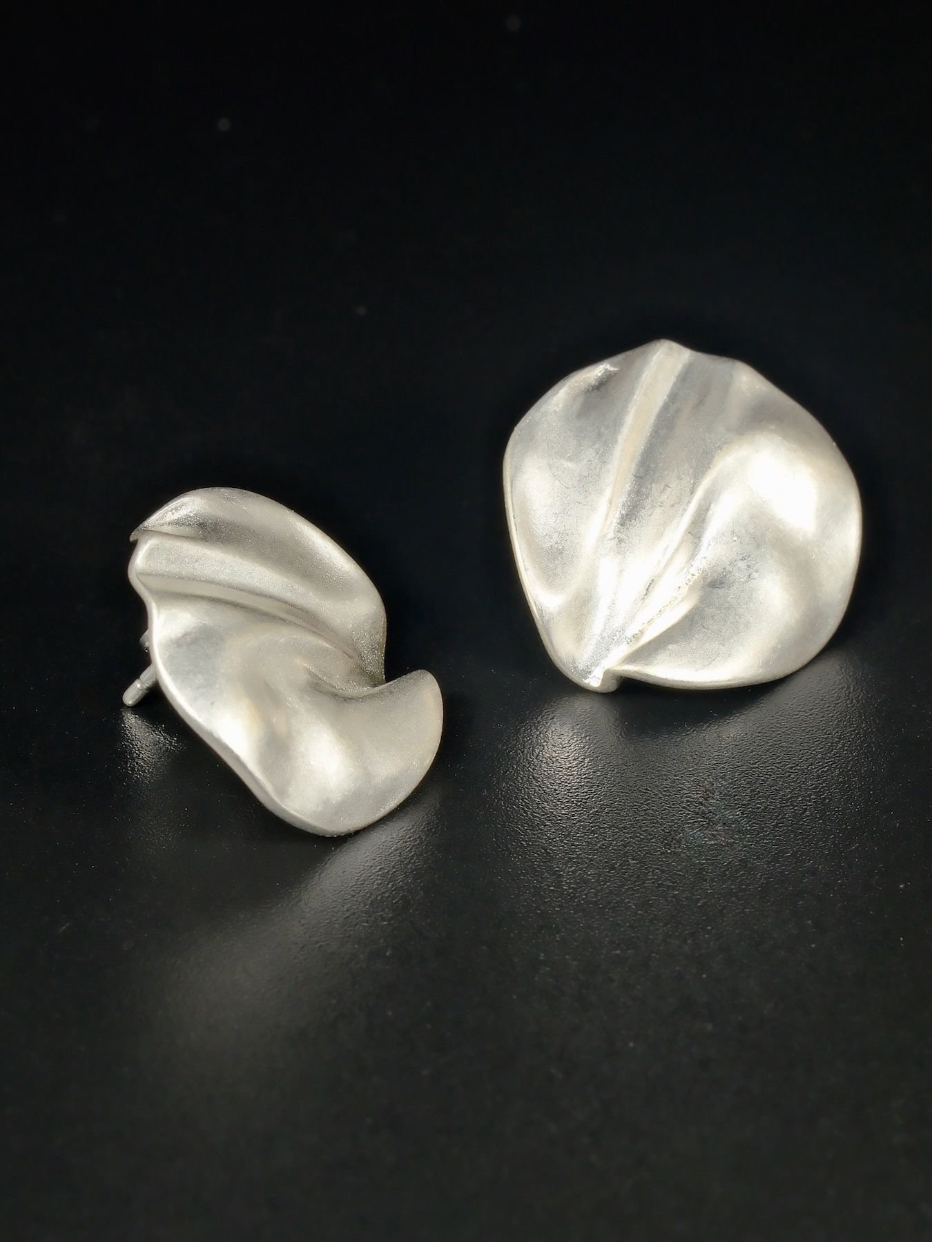 925 sidabriniai Fabric auskarai