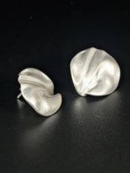 925 sidabriniai Fabric auskarai