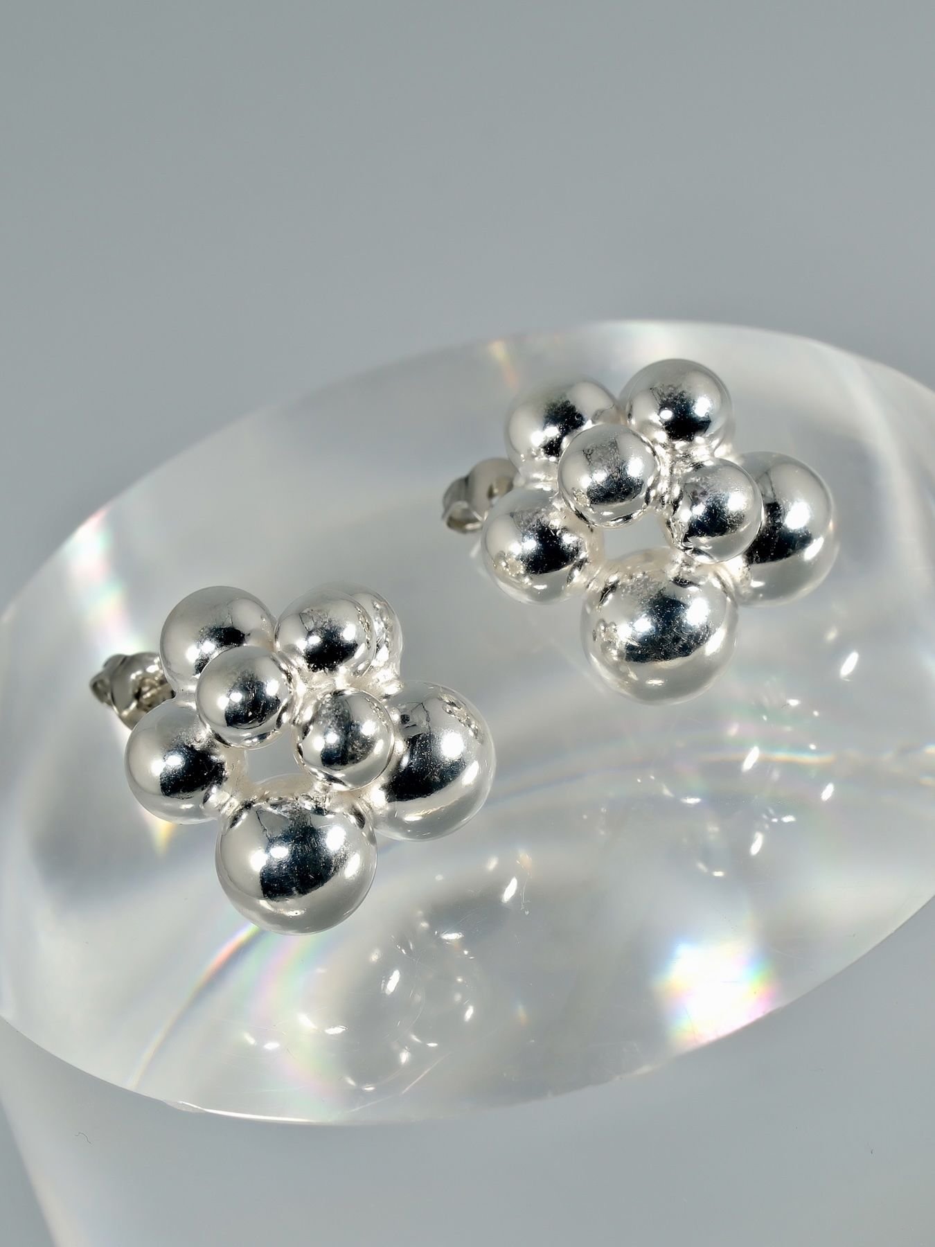 925 sidabriniai Silver Ball auskarai