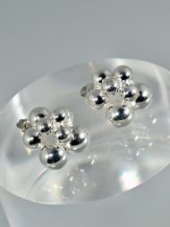 925 sidabriniai Silver Ball auskarai