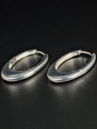 925 sidabriniai ovalūs auskarai