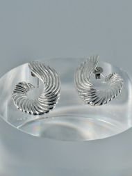 925 sidabriniai Spiral auskarai