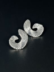 925 sidabriniai Spiral auskarai