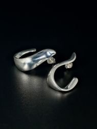 925 sidabriniai Moment auskarai