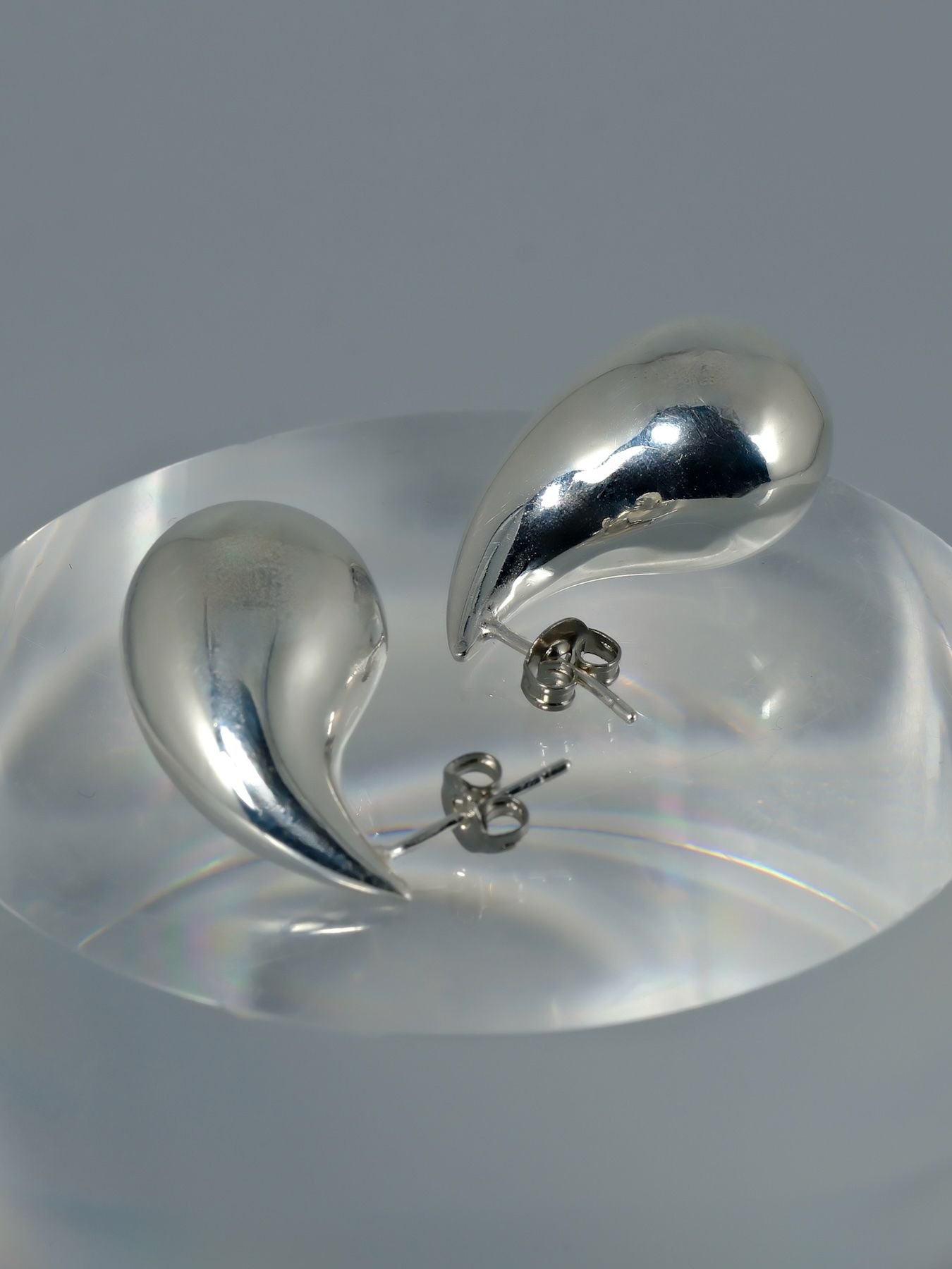 Auskarai Glossy Tear-Drop