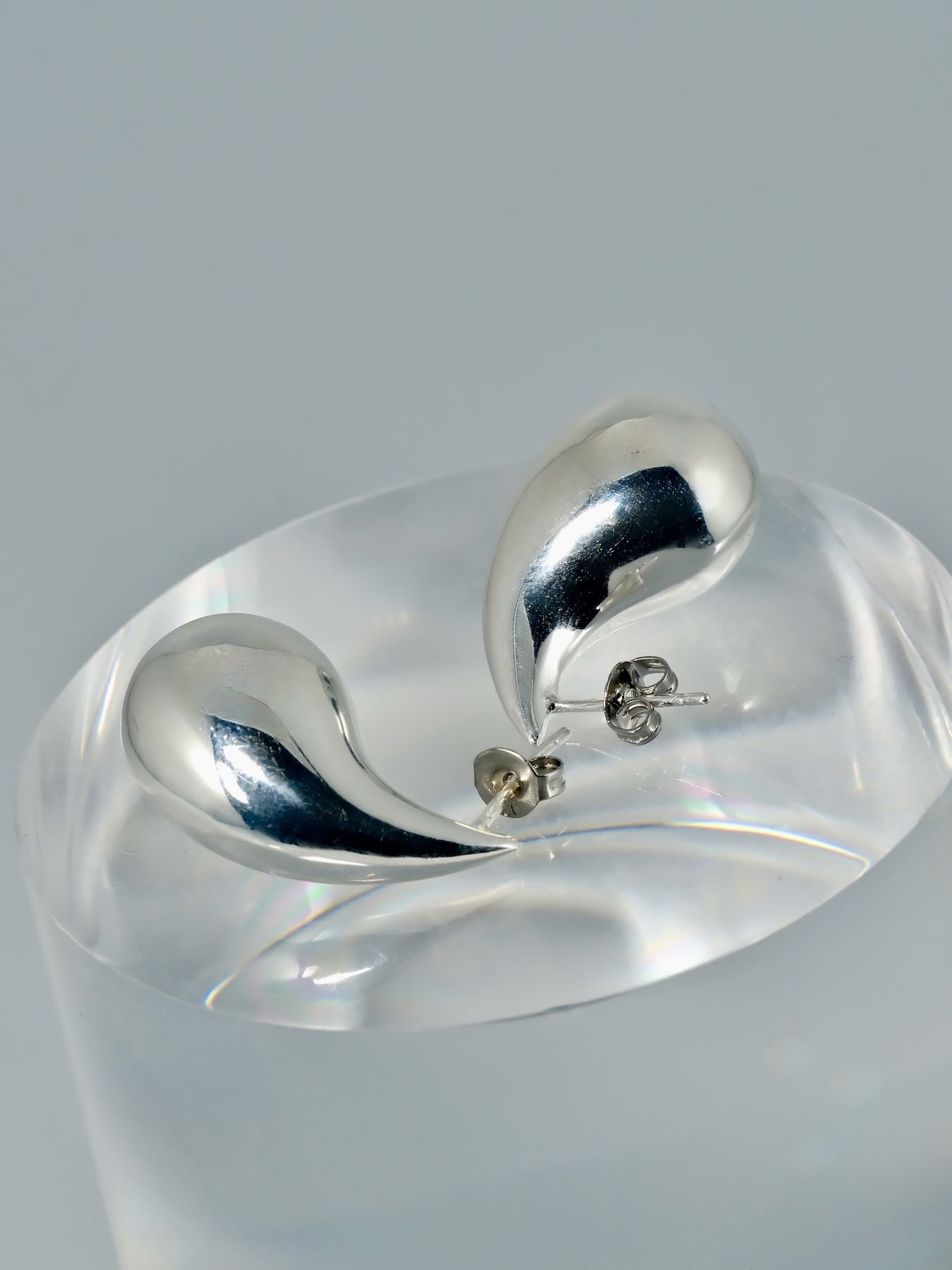 Auskarai Glossy Tear-Drop